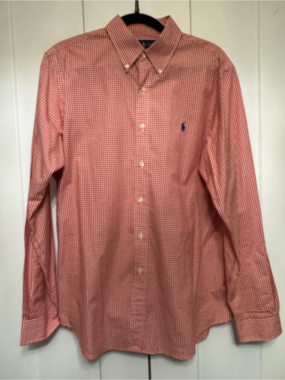 Ralph Lauren Men's Red Gingham Button-Down Shirt